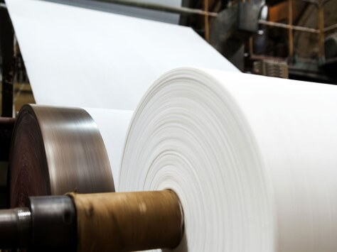 In der Papierindustrie<br>Papierproduktion